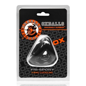 TRI-Sport Cocksling noir de OXBALLS comme Ballstretcher