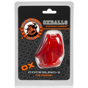 Ballstretcher COCKSLING-2 Rouge de Oxballs
