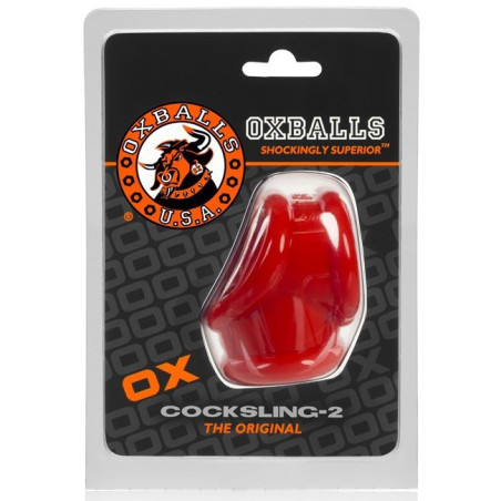 Ballstretcher COCKSLING-2 Rouge de Oxballs