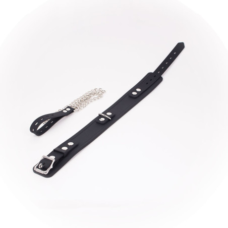 Collier et Laisse Delux Collar Noir