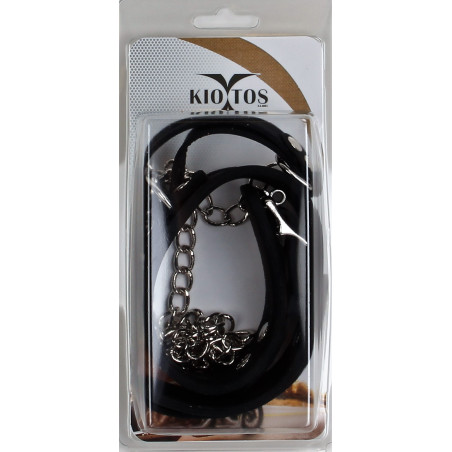 Collier et Laisse Delux Collar Noir