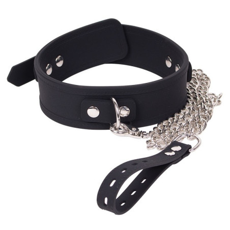 Collier et Laisse Delux Collar Noir