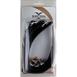 Menottes de poignets en silicone DELUXE Noir 2