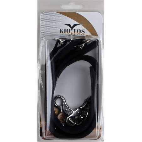 Menottes de chevilles en silicone DELUXE Noir
