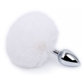 Plug queue de lapin BUNNY TAIL 6 x 2.7cm Blanc