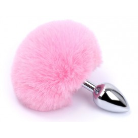 Plug queue de lapin BUNNY TAIL 6 x 2.7cm Rose