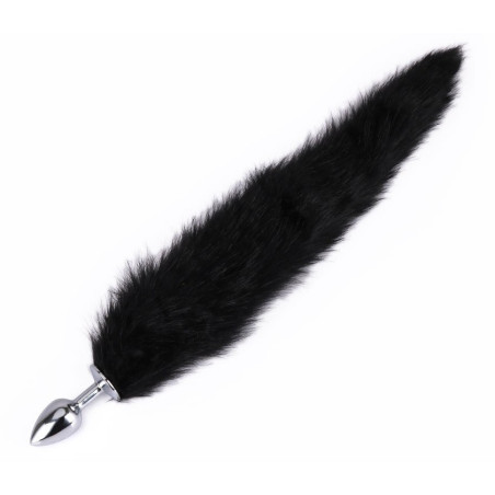 Plug queue de renard FOX 6 x 2.7cm | Queue 38cm | Noire