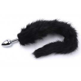 Plug queue de renard FOX 6 x 2.7cm | Queue 38cm | Noire