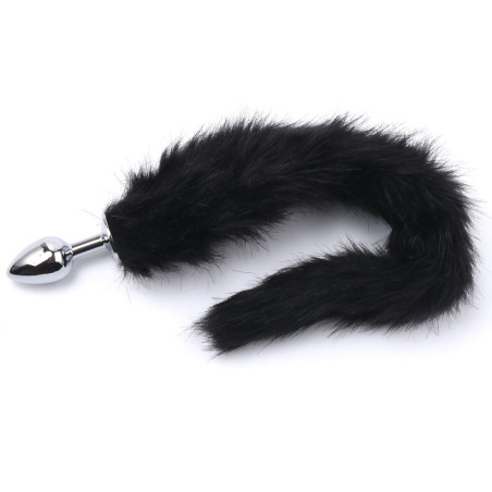 Plug queue de renard FOX 6 x 2.7cm | Queue 38cm | Noire