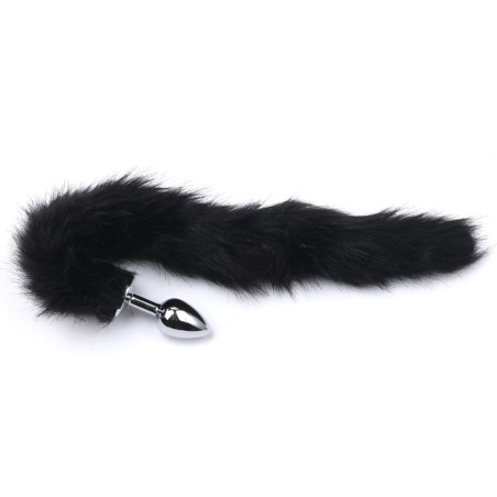 Plug queue de renard FOX 6 x 2.7cm | Queue 38cm | Noire