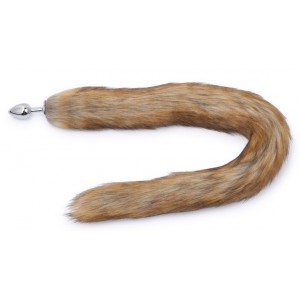 Plug avec queue longue LONGTAIL 7 x 3.4 cm | Queue 76cm | Beige