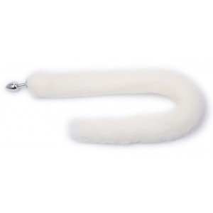 Plug avec queue longue LONGTAIL 7 x 3.4 cm | Queue 76cm | Blanche