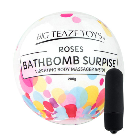 Bombe moussante de bain avec Vibro Senteur Rose