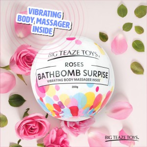 Bombe moussante de bain avec Vibro Senteur Rose