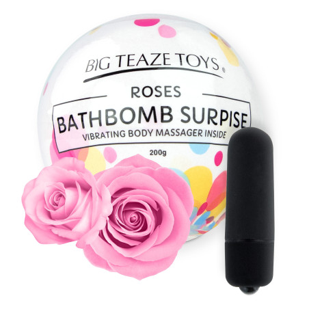 Bombe moussante de bain avec Vibro Senteur Rose