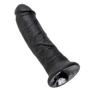 Gode King Cock 20cm noir avec forme simple pour insertion facile