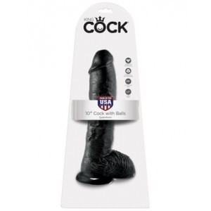 Gode XXL de King Cock avec taille 20cm couleur noire