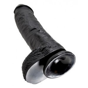 Gode XXL de King Cock avec taille 20cm couleur noire