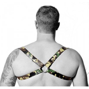 Harnais en cuir CROSS Camouflage
