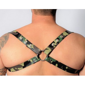 Harnais en cuir CROSS Camouflage