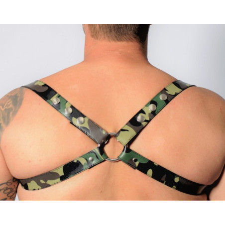 Harnais en cuir CROSS Camouflage