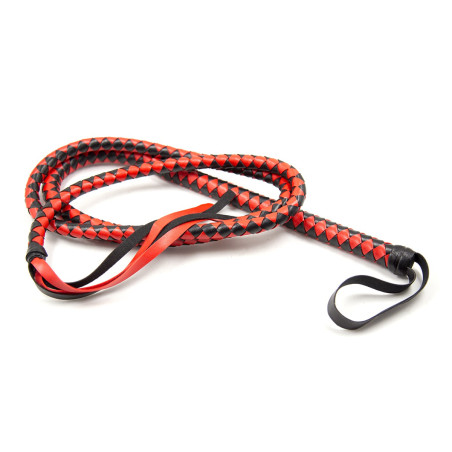 Long Fouet WHIP DUO 190cm Noir-Rouge