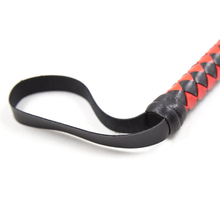 Long Fouet WHIP DUO 190cm Noir-Rouge