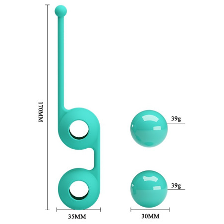 Boules KEGEL TIGHTEN UP III Turquoise