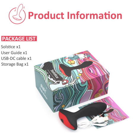Stimulateur de prostate Vibrant SOLSTICE 10 x 3.2 cm
