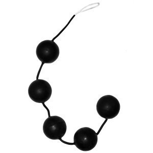 Boules anales noires FIVE BALLS de 3.5 cm