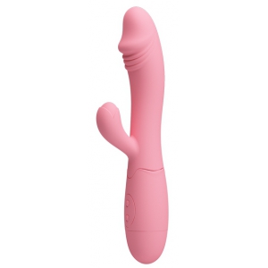 Vibromasseur Rabbit SNAPPY 9.5 x 3.2cm Rose Pastel