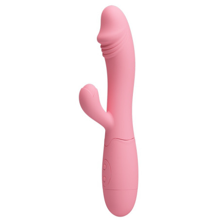 Vibromasseur Rabbit SNAPPY 9.5 x 3.2cm Rose Pastel