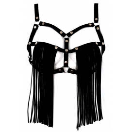 Soutien-Gorge en cuir avec Franges 2