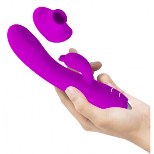 Vibromasseur à succion REGINA Pretty Love 12 x 3.5cm Violet