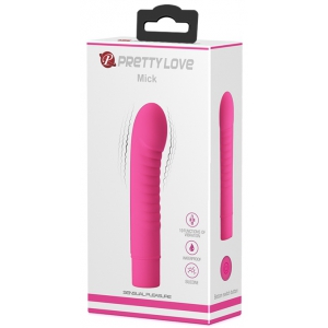 Vibromasseur MICK Pretty Love 10  x 2.7 cm Fuschia