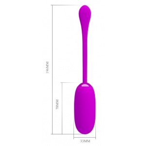 Oeuf vibrant JULIUS Pretty Love 7.8 x 3.3cm Violet