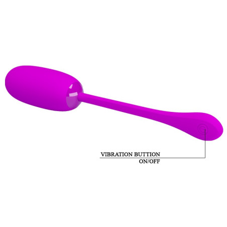 Oeuf vibrant JULIUS Pretty Love 7.8 x 3.3cm Violet