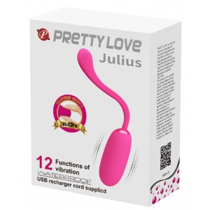 Oeuf Vibrant JULIUS Pretty Love 7.8 x 3.3 cm Rose