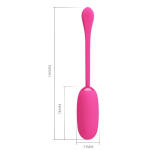 Oeuf Vibrant JULIUS Pretty Love 7.8 x 3.3 cm Rose