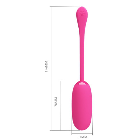 Oeuf Vibrant JULIUS Pretty Love 7.8 x 3.3 cm Rose
