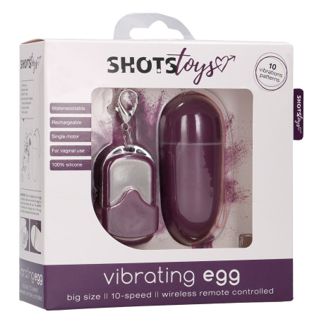 Oeuf vibrant sans fil SPLASH 8 x 3.4 cm Violet