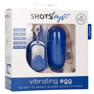 Oeuf Vibrant sans fil SPLASH 8 x 3.4 cm Bleu