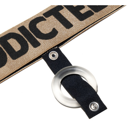 Cockring flexible avec ceinture GOLD