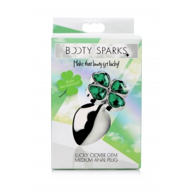 Plug Bijou Anal LUCKY GEM Trèfle 7.5 x 3.2 cm 2