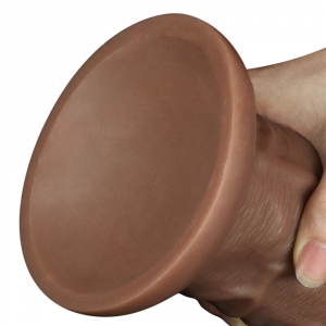 Gode XL CHUBBY DILDO de LoveToy | 23 x 6.5 cm Couleur marron