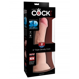 Gode réaliste King Cock 3D TRIPLE DENSITY 8 - 21 x 4.5 cm  2