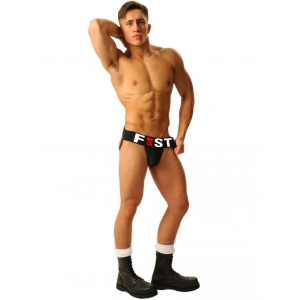 Jockstrap FIST LOGO Noir