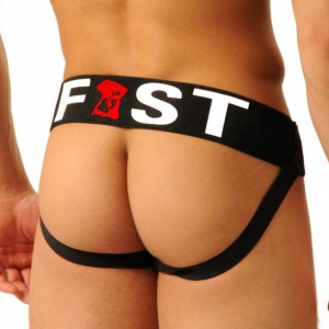 Jockstrap FIST LOGO Noir