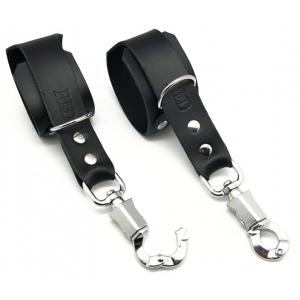 Menottes en Cuir avec Mousqueton Safe