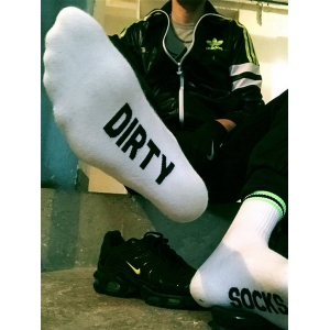 Chaussettes DIRTY Blanc-Vert